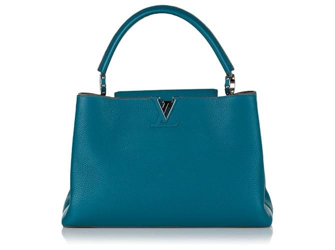 Louis Vuitton Blue Capucine Handbag