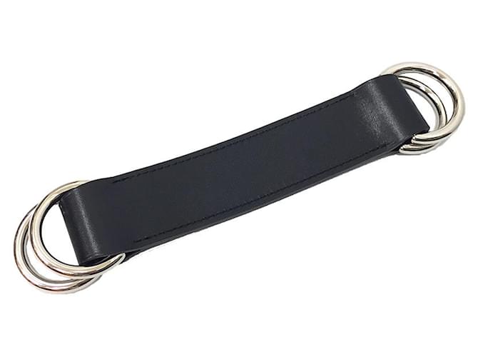Hermès -- Black Leather  ref.660390