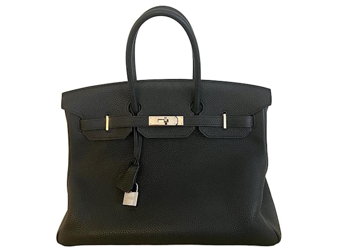 Hermès Birkin 35 BLACK TOGO Leather  ref.660394
