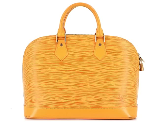 Louis Vuitton Alma Yellow Leather  ref.660906