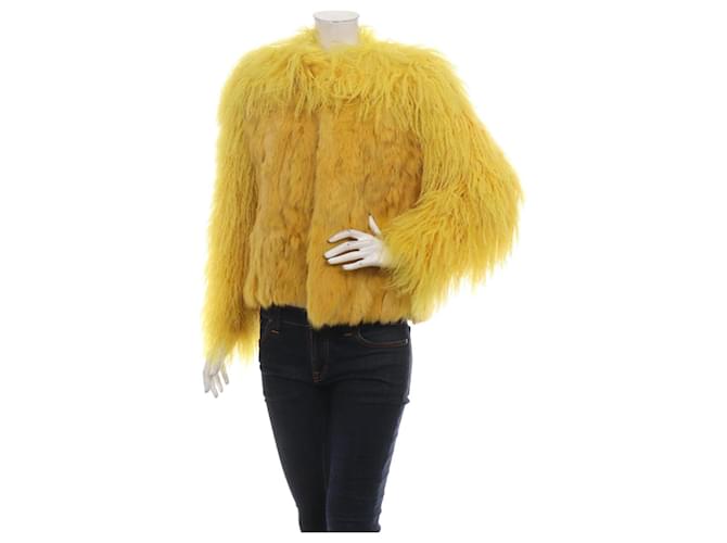 Rosenberg & Lenhart Coats, Outerwear Yellow Fur  ref.660917