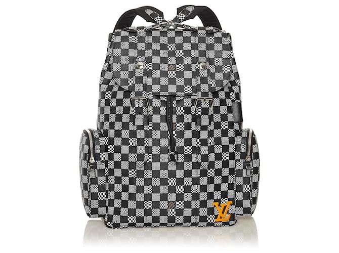 Louis Vuitton Christopher Backpack In Black And White Damier