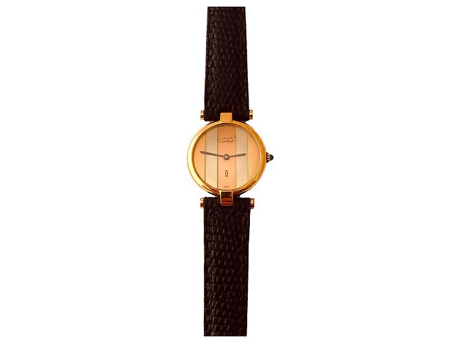 Love Reloj Cartier Vendôme Trinity Chapado en Oro