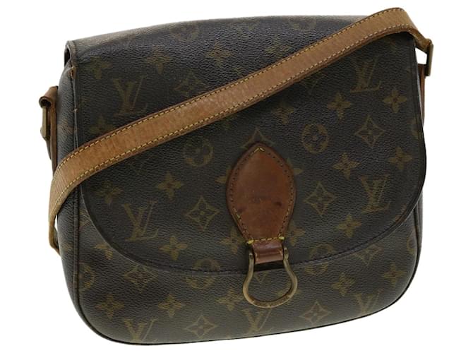 LOUIS VUITTON Monogram Saint Cloud GM bolsa de ombro M51242 LV Auth am3133 Monograma Lona  ref.661455