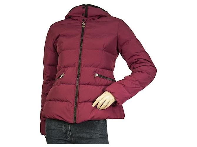 MONCLER AUBETTE Giubbotto puffer roxo leve tamanho da jaqueta de penas 1 ou 14anos meninas Roxo escuro Sintético  ref.661685