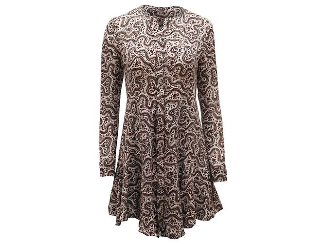 A.L.C ALC Randi Paisley Print Mini Dress in Multicolor Polyester Python print