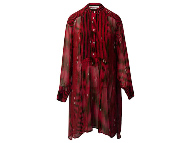 Isabel Marant Etoile Striped Shirt Dress in Multicolor Viscose Multiple colors Silk  ref.661943