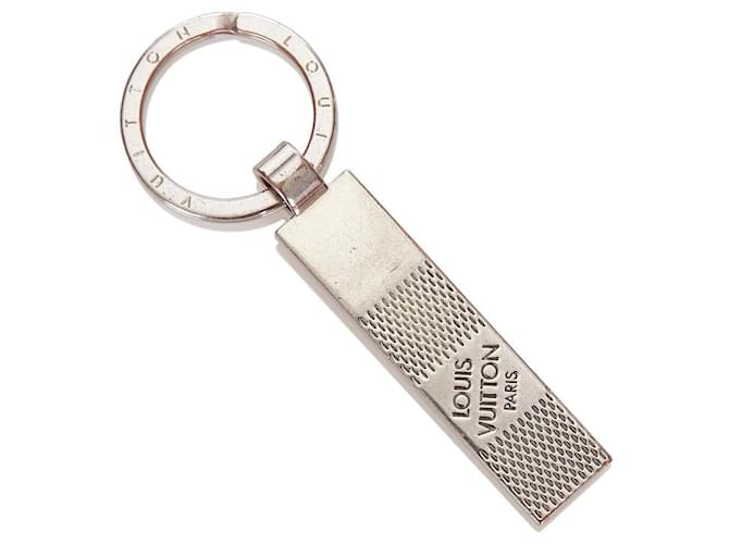 Louis Vuitton M67918 Silver Damier Keychain Keyring Key Charm Pendant 80LK52S  ref.662266