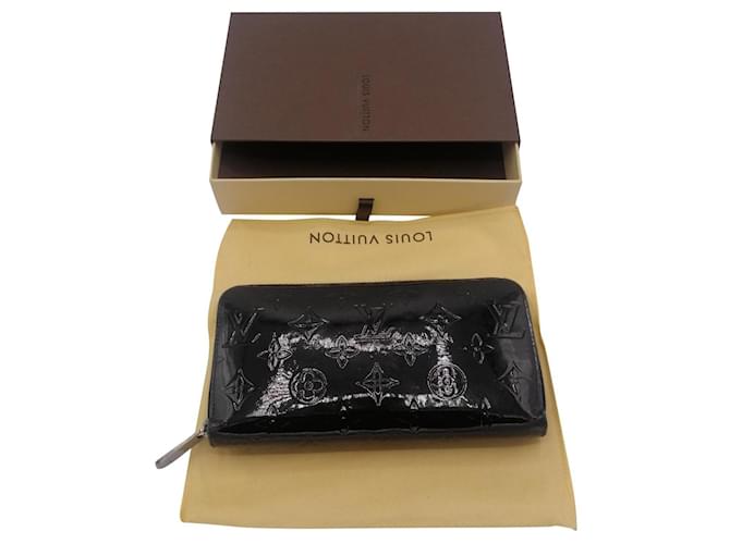 Carteira Louis Vuitton "zippy" couro envernizado preto PRODUTO ORIGINAL AUTÊNTICO  ref.662492