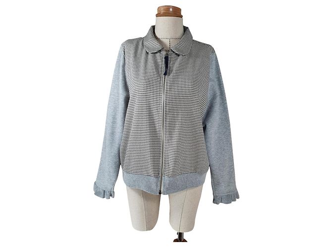 Autre Marque Juice Room Gingham Jacket Grey XL Multiple colors