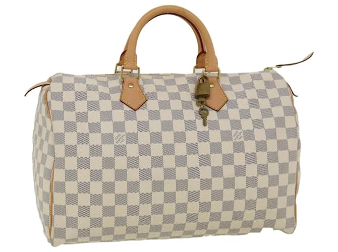 Louis Vuitton Damier Azur Speedy 35 Hand Bag N41535 LV Auth 31686a  ref.662572