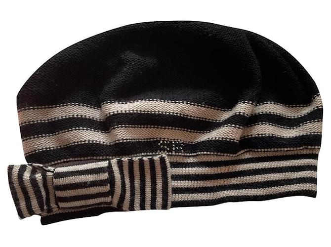 Sonia Rykiel Women's beret Sonya Rykiel Black Angora  ref.662621