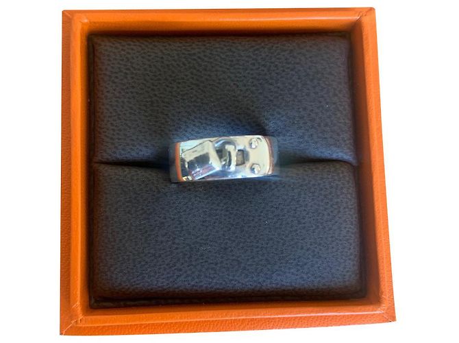 Hermès Kelly Ring Argento Argento