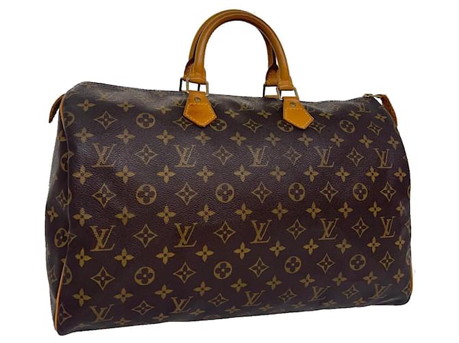 Louis Vuitton Monogram Speedy 40 Hand Bag M41522 LV Auth ar7549 Cloth  ref.662673