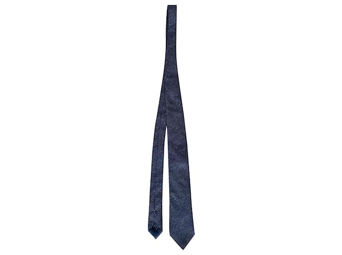 Corneliani Krawatten Blau Kaschmir Wolle  ref.662761