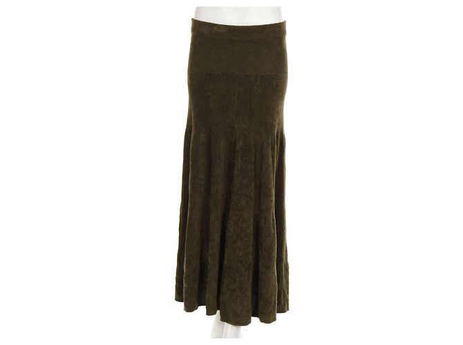 Falda Sonia Rykiel Verde Viscosa Poliamida S