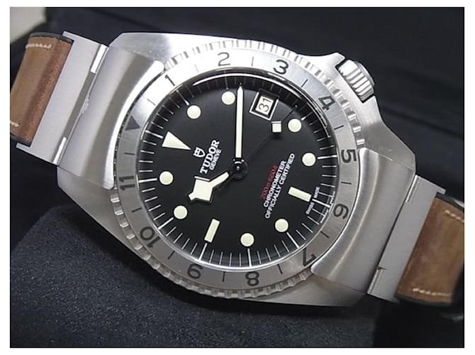 Autre Marque TUDOR bahía negra P01 DIAL negro 42 mm ref.70150 De los hombres Plata Acero  ref.662807