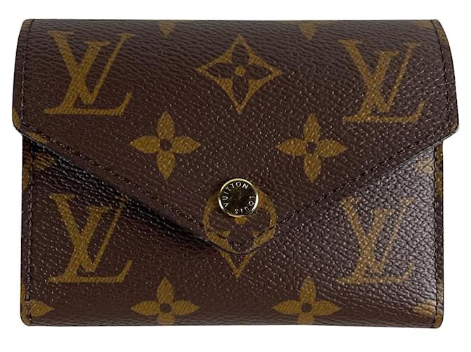 Louis Vuitton Portefeuille Victorine Brown Cloth  ref.662820