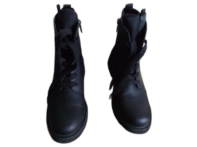 Prada Lambskin Boots Black
