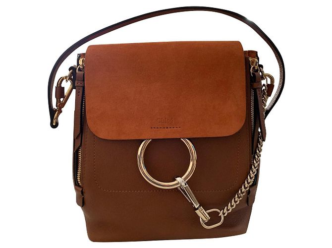 Chloé Gorgeous Faye Backpack Cognac