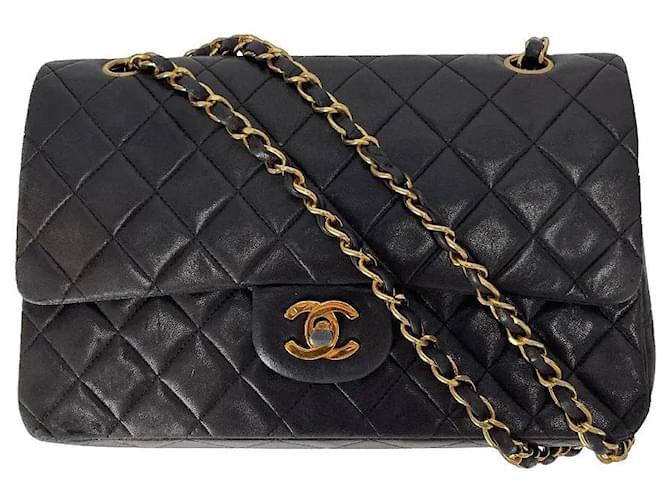 2.55 Chanel Sacs à main Cuir Noir  ref.663228