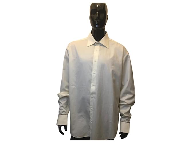 Carven camisa reta esculpida Branco Algodão  ref.663285