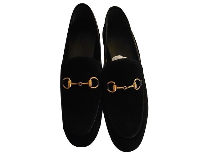 Mocassini Gucci in velluto nero