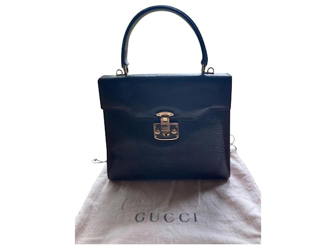 sac porté épaule Gucci Lady Lock Cuir Chocolat  ref.663375