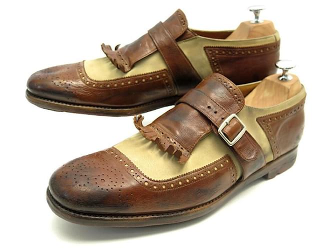 CHURCH'S SHANGHAI EOG SHOES001 43 BROWN LEATHER LOAFERS  ref.663518