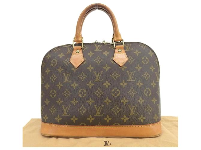 Louis Vuitton Alma Brown Cloth  ref.664187