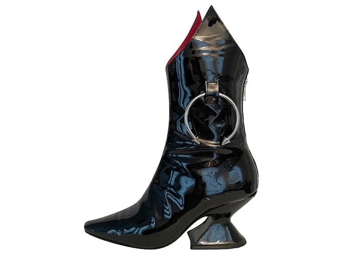 Dorateymur Ankle Boots Black Patent leather  ref.664190