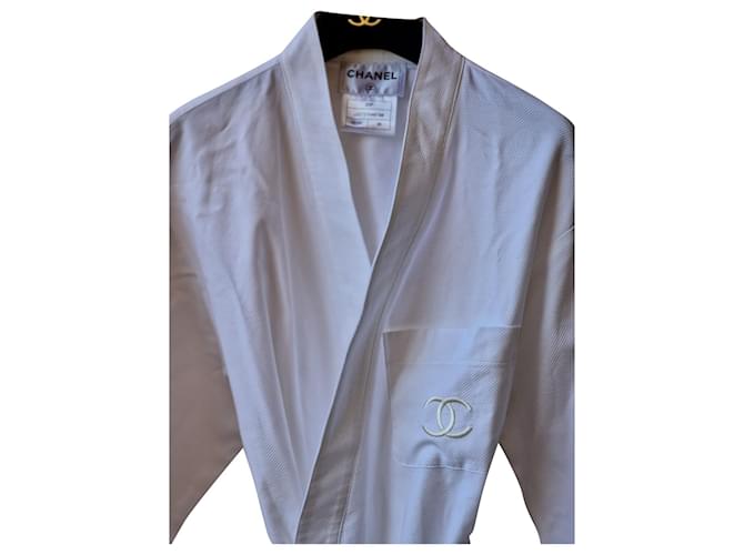 Chanel pure cotton kimono White  ref.664227
