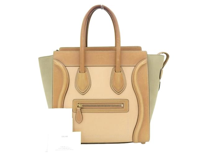 Céline Luggage Beige Leather  ref.664380