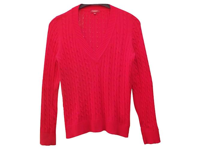 Burberry Knitwear Red Cotton  ref.664642
