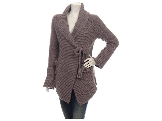 Strickjacke Odd Molly Lila Wolle Alpaka Acryl