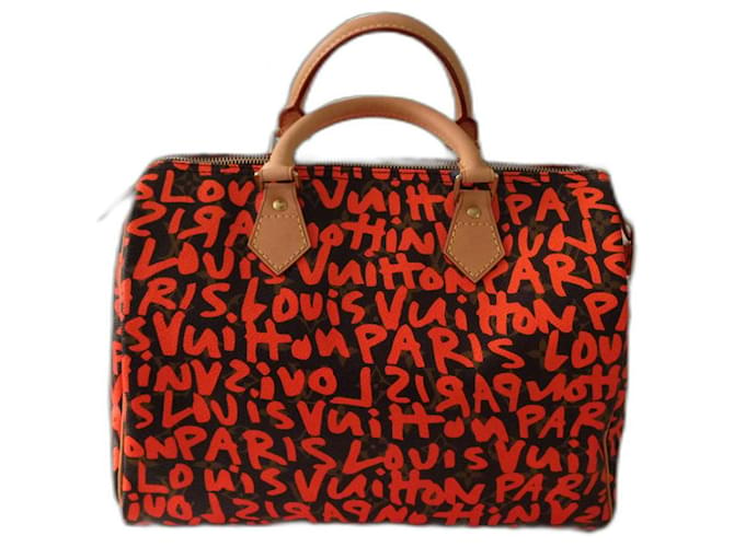 Louis Vuitton Limited Edition Speedy 30 Monogram Roses Graffiti - SOLD
