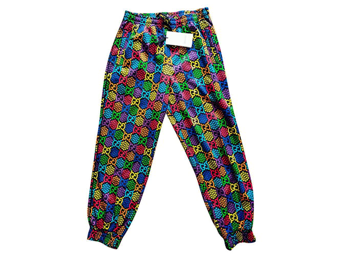 Gucci Un pantalon Polyester Multicolore  ref.665222