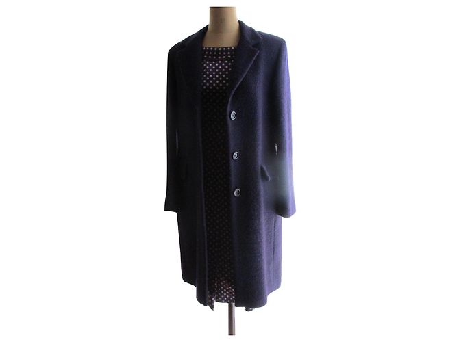 Gerard Darel Virgin wool coat, taille 38. Dark purple