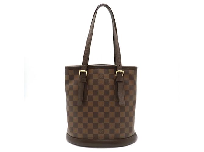 Louis Vuitton Bucket Brown Cloth  ref.665812