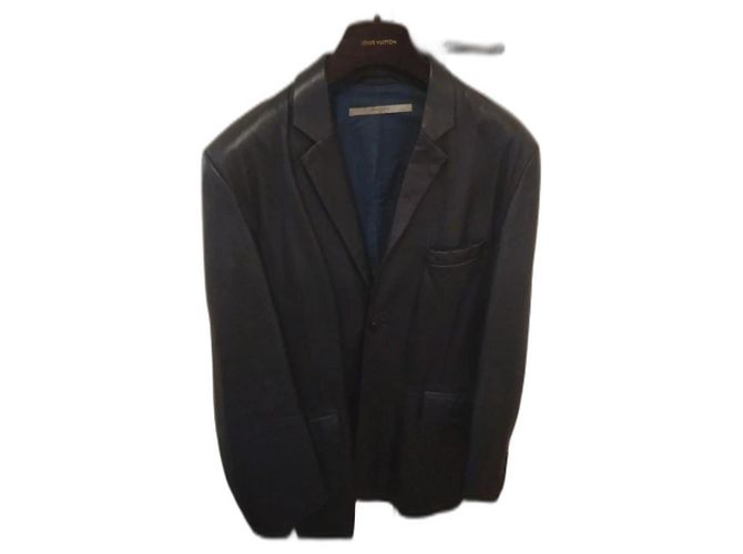 Givenchy Navy Blue Lambskin Jacket