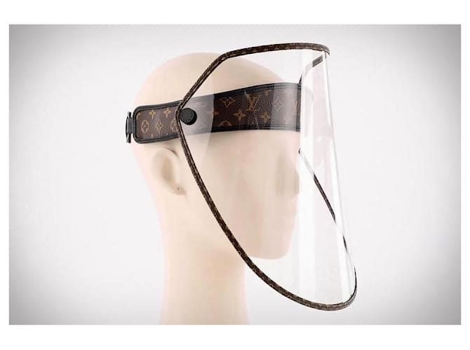 Louis Vuitton Unisex Adjustable Monogram Visor Face Mask Shield  Convertible Leather  ref.666423