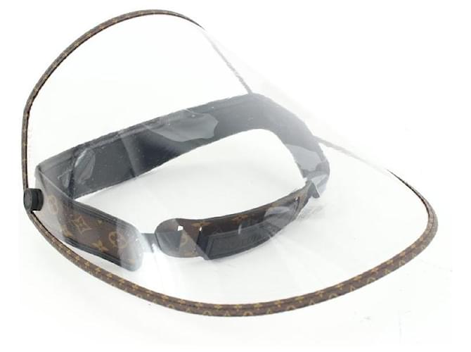 Louis Vuitton Visera de monograma ajustable unisex Escudo de máscara convertible Cuero  ref.666425