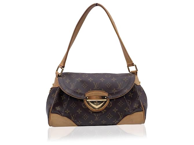 Louis Vuitton Monogram Canvas Beverly MM Shoulder Bag Tote Brown Cloth  ref.666473