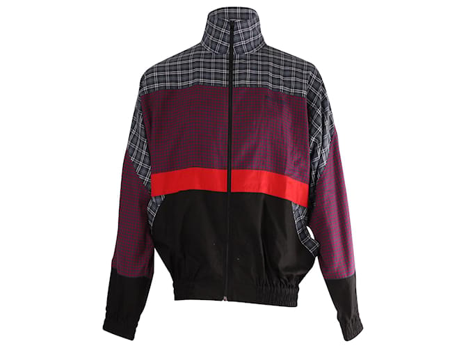 Balenciaga Popeline 80s Jacke aus mehrfarbiger Baumwolle Mehrfarben  ref.666771