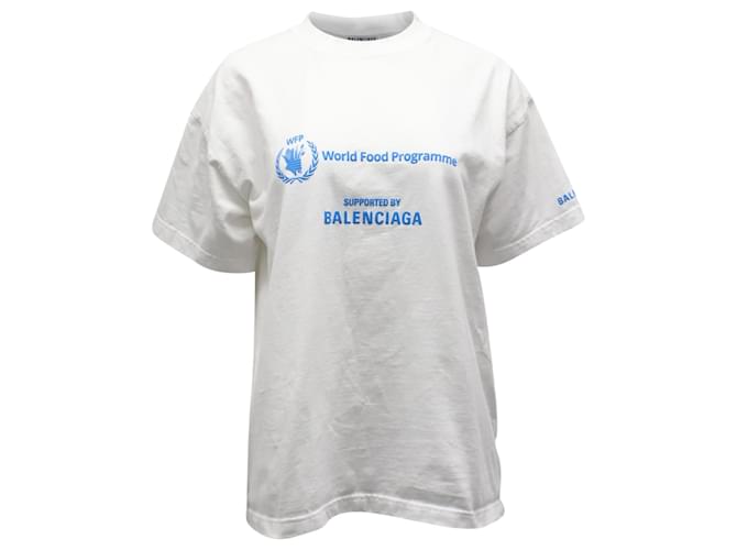 Balenciaga WFP T-Shirt Medium Fit in White Cotton  ref.666833
