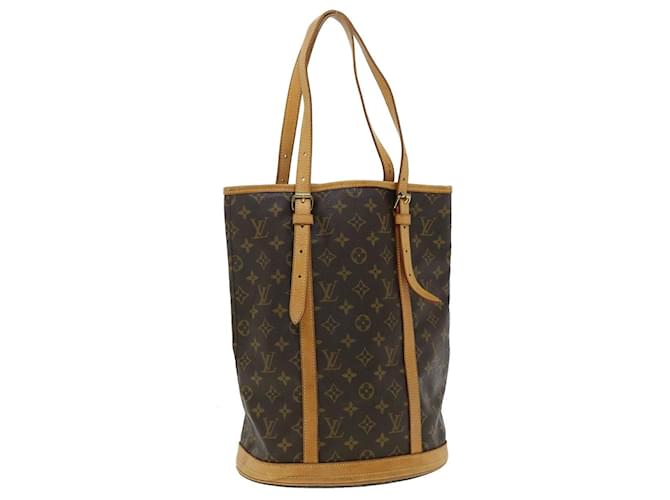 Louis Vuitton Bucket Castaño Lienzo  ref.666867