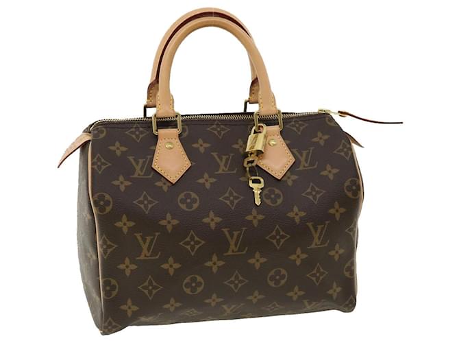 Louis Vuitton Monogram Speedy 25 Hand Bag M41528 LV Auth 31857a Cloth  ref.667083