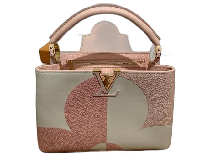 Louis Vuitton Capucines BB Pink Leder  ref.667105