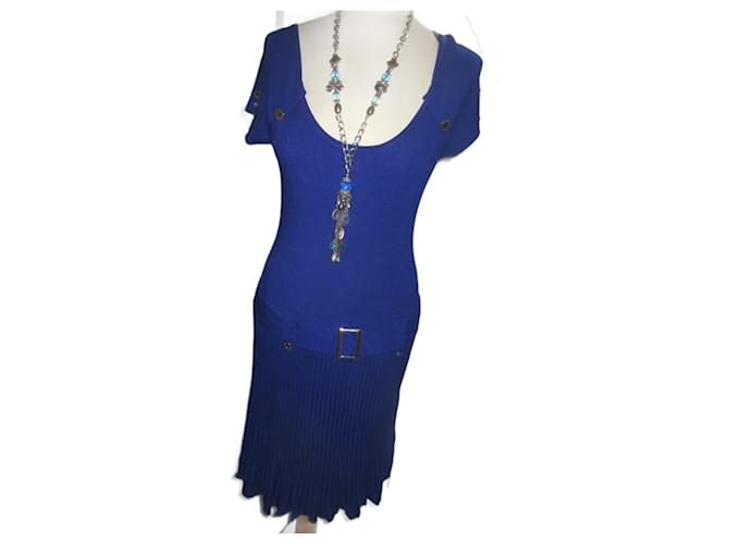 KOOKAÏ Dresses Blue Viscose  ref.667162
