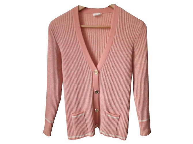 Cardigan Céline de lã com botões dourados